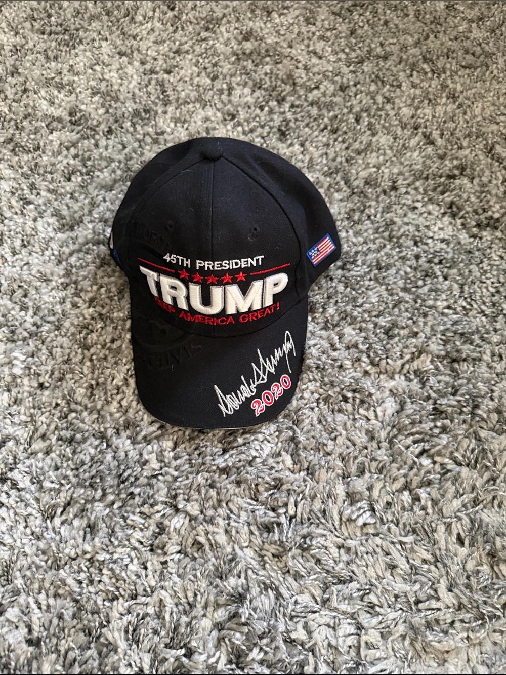 Black 45th President Embroidered Baseball Cap